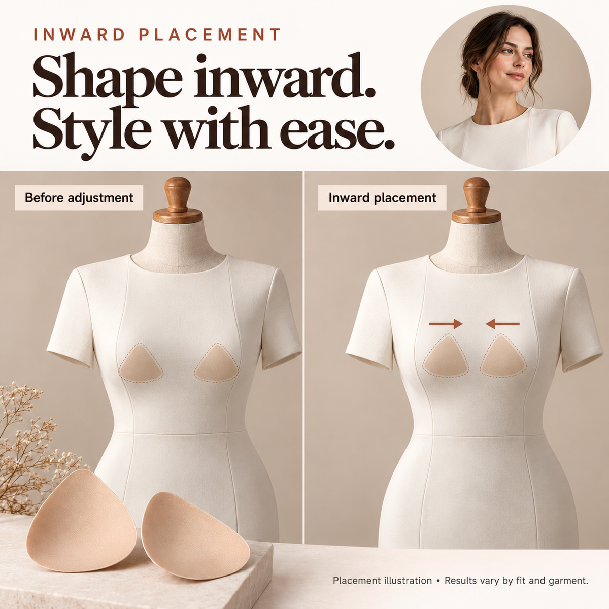 ✨ Invisible Lift & Shape Inserts Reusable Inserts with Double-Sided Hold 💎