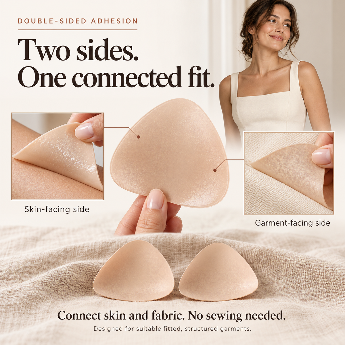 ✨ Invisible Lift & Shape Inserts Reusable Inserts with Double-Sided Hold 💎
