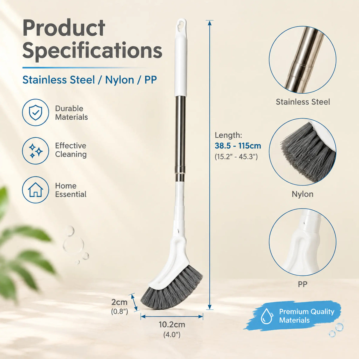 🔥 Sale - 50% OFF — ✨ Telescopic Crevice & Hard-to-Reach Areas Cleaning Brush 💎