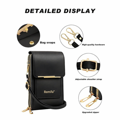 🔥 Final 3 Hours: 50% OFF Remifa®2026 Trendy Minimalist Elegant Women's Touchscreen Crossbody Phone Wallet