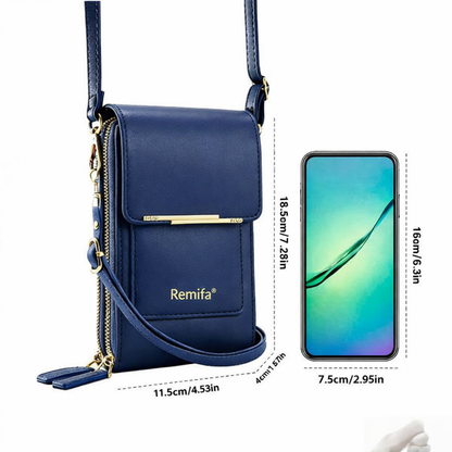 🔥 Final 3 Hours: 50% OFF Remifa®2026 Trendy Minimalist Elegant Women's Touchscreen Crossbody Phone Wallet