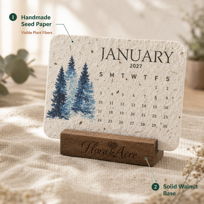 🌱 Plantable Seed Calendar for 2027 🌱 – A year of blooming beauty; new life on every page! 🎁