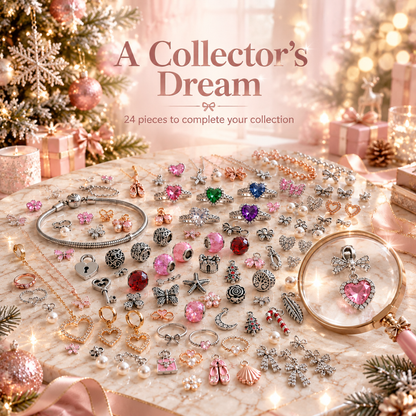 🎄 2026 Christmas Jewelry Advent Calendar for Women – 💖 24 Days of Surprise Charms, Bracelet & Necklace Gift Set ✨