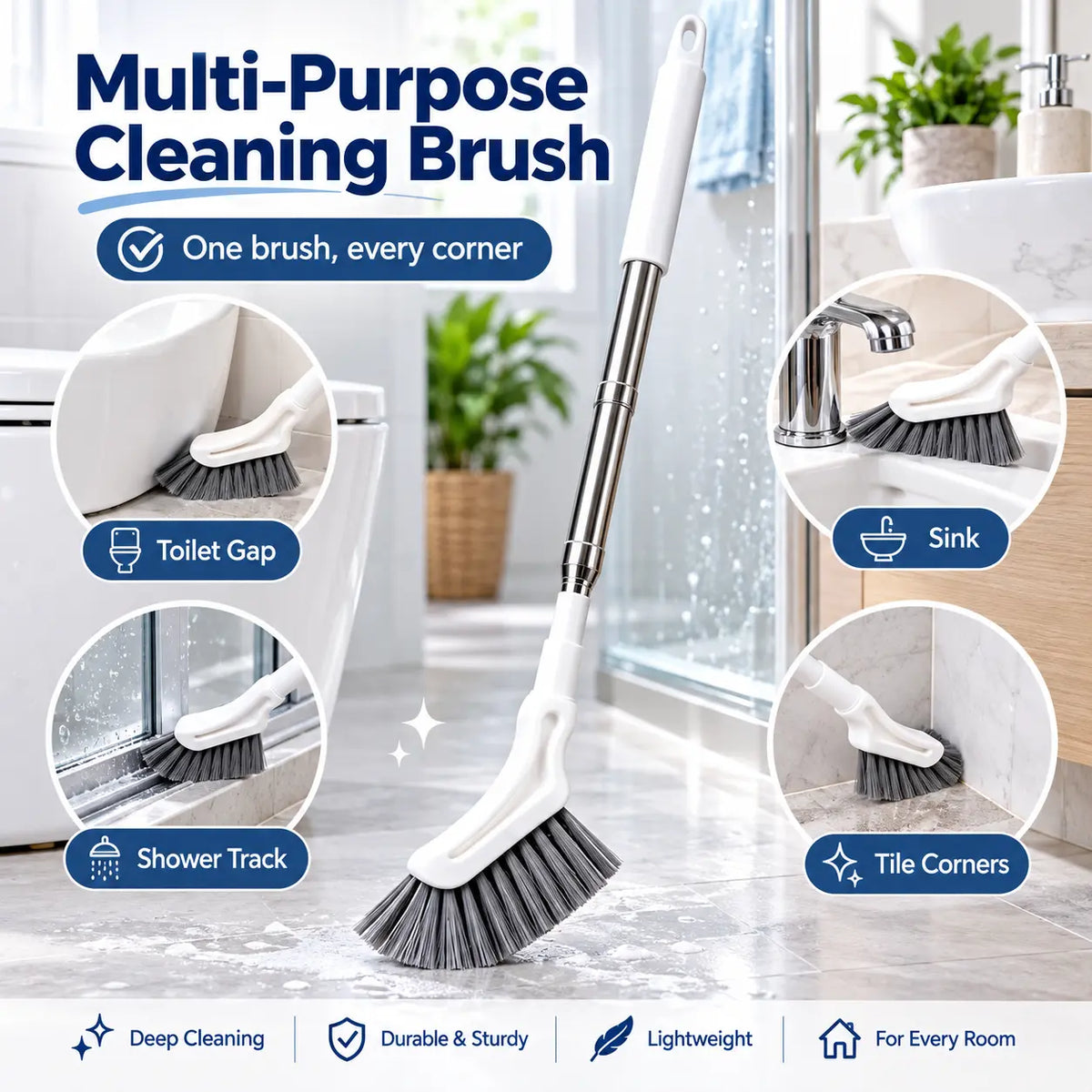 🔥 Sale - 50% OFF — ✨ Telescopic Crevice & Hard-to-Reach Areas Cleaning Brush 💎